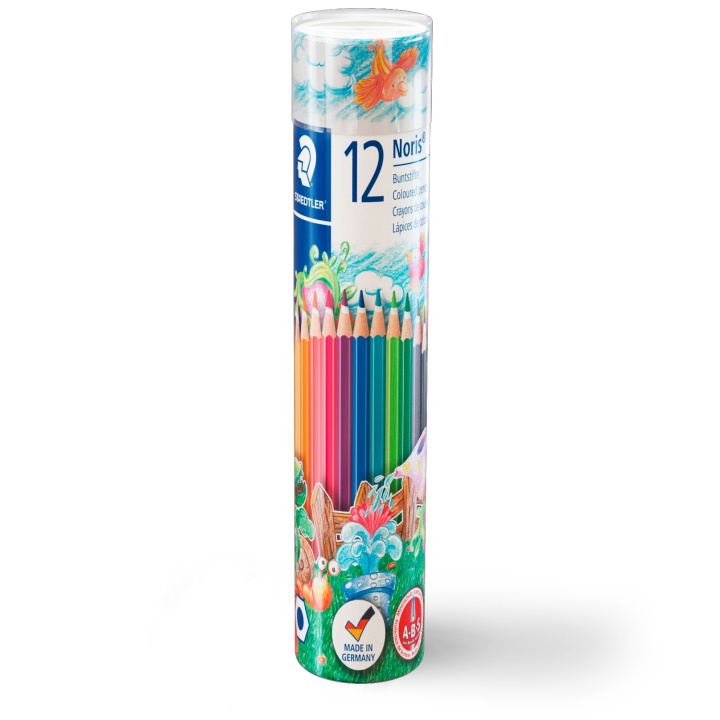 Noris Club boîte de crayons de couleur lot de 12 (à partir de 3 ans) dans le groupe Kids / Crayons pours les enfants / Crayons de couleurs pour les enfants chez Pen Store (111032)