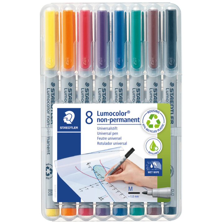 Lumocolor Non-permanent Medium lot de 8 dans le groupe Stylos / Bureau / Marquers chez Pen Store (111071)