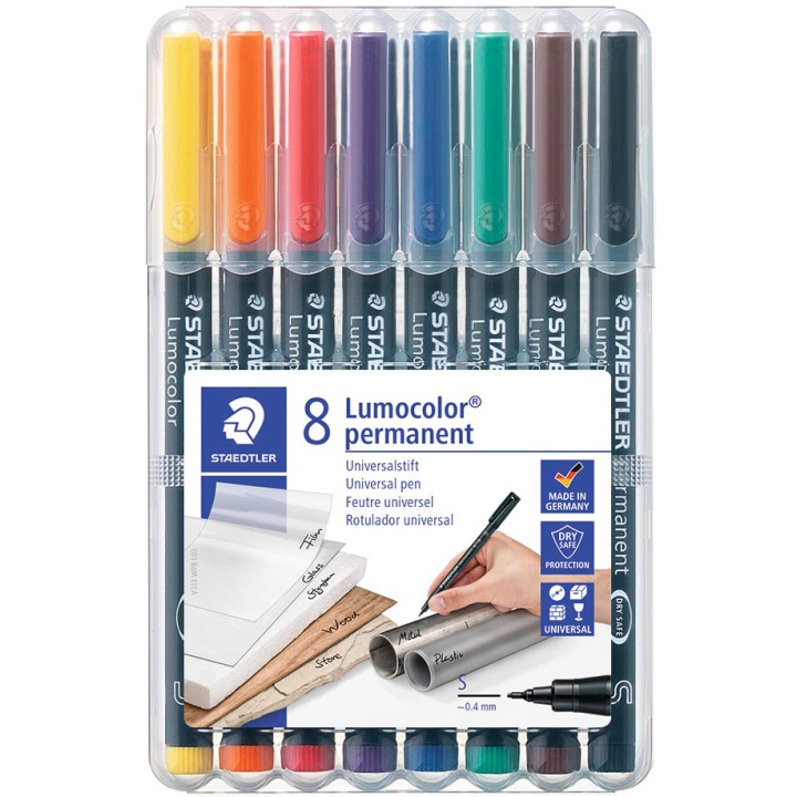 Lumocolor permanent Superfine lot de 8 dans le groupe Stylos / Bureau / Marquers chez Pen Store (111072)