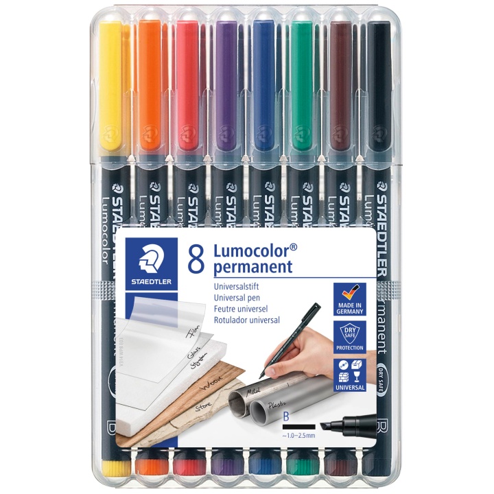 Lumocolor permanent Broad lot de 8 dans le groupe Stylos / Bureau / Marquers chez Pen Store (111075)