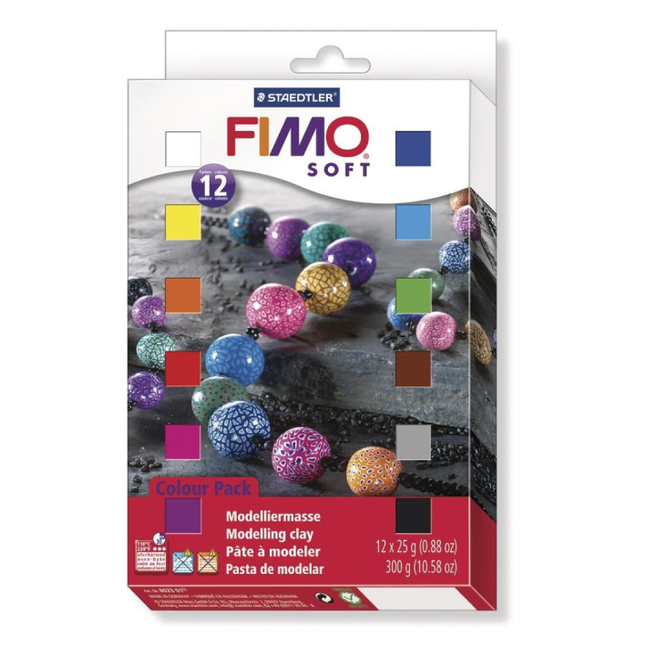 FIMO Soft lot de 12 dans le groupe Loisirs créatifs / Former / Modeler / Argile à cuire au four chez Pen Store (111136)