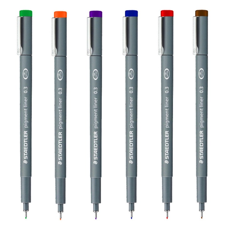 Pigment Liner Color 0.3 mm Blue dans le groupe Stylos / Écrire / Feutres Fineliners chez Pen Store (111209)