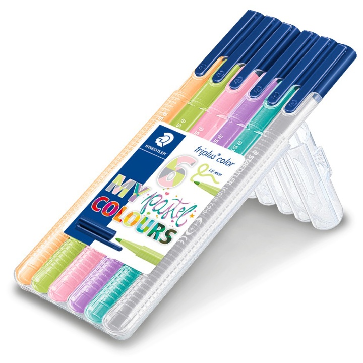 Triplus Color Pastel lot de 6 dans le groupe Stylos / Écrire / Feutres Fineliners chez Pen Store (111234)