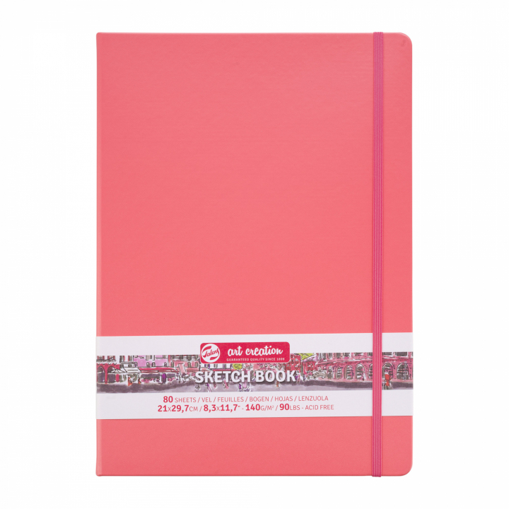 Sketchbook A4 Coral Red dans le groupe Papiers & Blocs / Bloc Artiste / Cahiers d'esquisses chez Pen Store (111765)