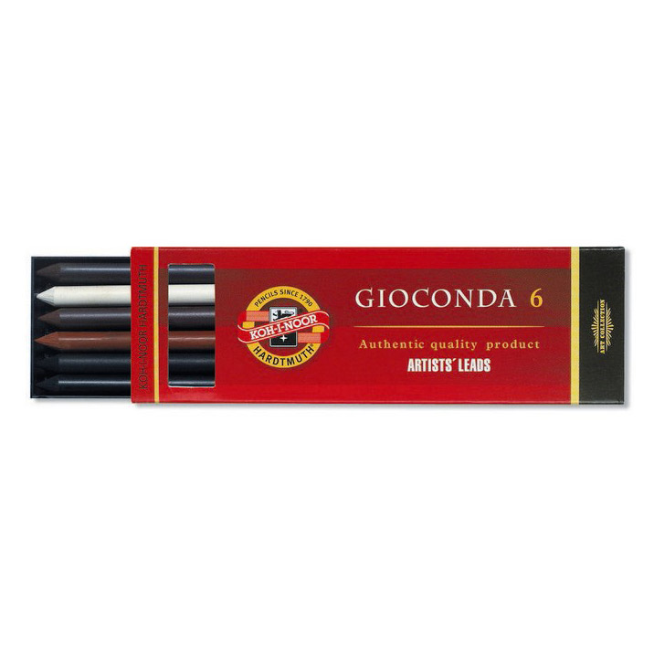 Gioconda Ensemble de mines III 5,6 mm dans le groupe Matériels d'artistes / Craie et Graphite / Fusain et crayons fusains chez Pen Store (111870)