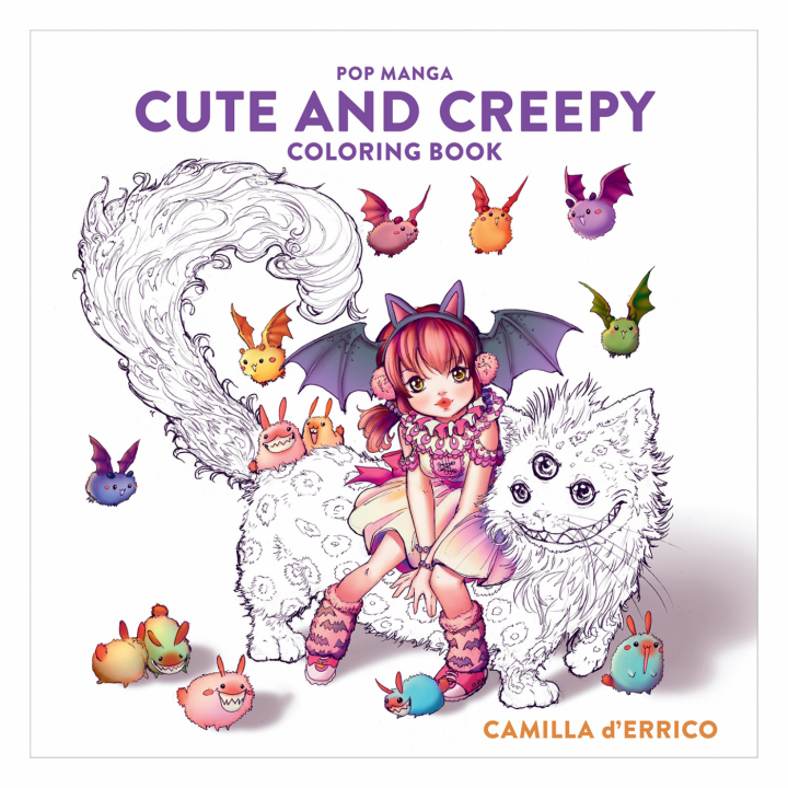Pop Manga: Cute and Creepy Coloring Book dans le groupe Loisirs créatifs / Livres / Album de coloriage pour les adultes chez Pen Store (112447)