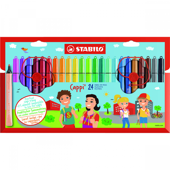 Cappi Feutres 24-pack (6 ans+) dans le groupe Kids / Crayons pours les enfants / Feutres pour les enfants chez Pen Store (125415)
