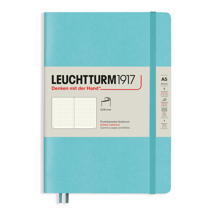 Notebook A5 Softcover Aquamarine dans le groupe Papiers & Blocs / Écrire et consigner / Carnets chez Pen Store (125471_r)