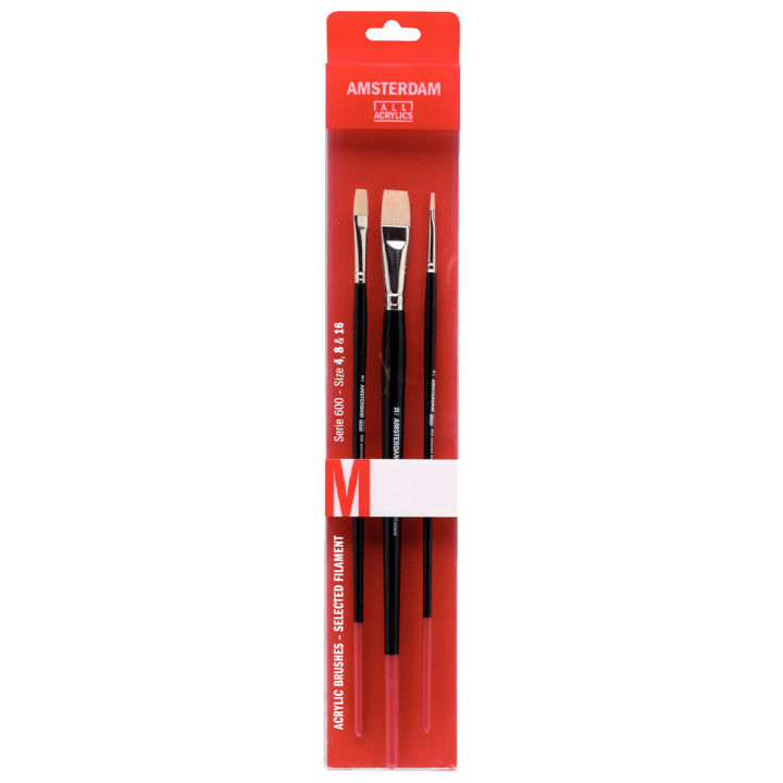 Series 600 Brush Flat Set M dans le groupe Matériels d'artistes / Pinceaux / Sets de pinceaux chez Pen Store (125691)