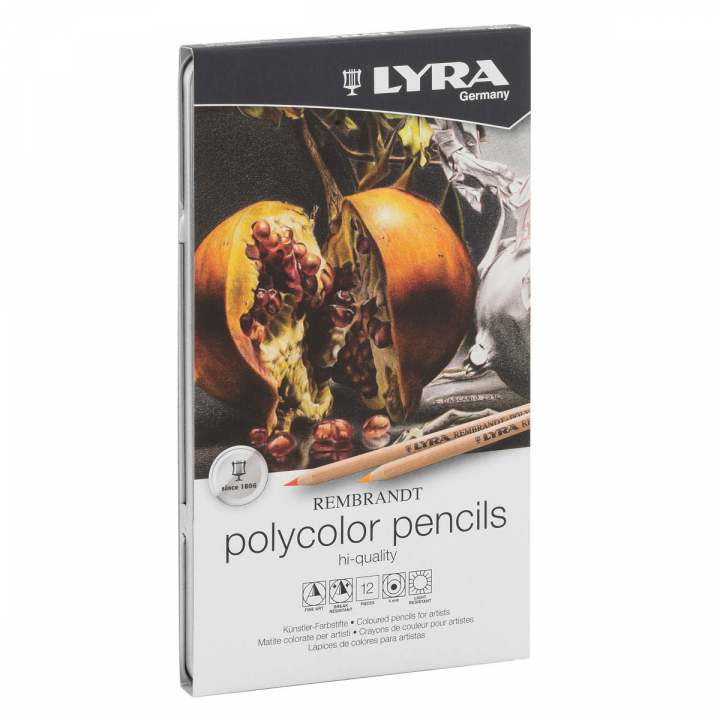 Rembrandt Polycolor Lot de 12 dans le groupe Stylos / Crayons d'artistes / Crayons de couleurs chez Pen Store (125975)