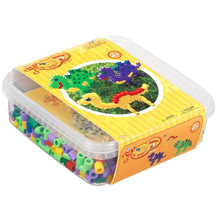 Maxi Perles 600 pcs Dinosaures dans le groupe Kids / Amusement et apprentissage / Perles à repasser et plaques à motifs / Kit DIY perles tubulaires chez Pen Store (126026)