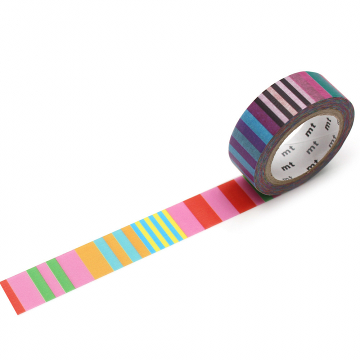 Washi-band adhésive Candy Stripe dans le groupe Loisirs créatifs / Accessoires Hobby / Washi Tape chez Pen Store (126353)