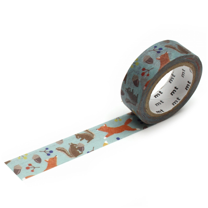Washi-band adhésive Fox & Squirrel dans le groupe Loisirs créatifs / Accessoires Hobby / Washi Tape chez Pen Store (126395)