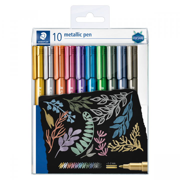 Metallic pen 10-pack dans le groupe Stylos / Crayons d'artistes / Feutres chez Pen Store (126591)
