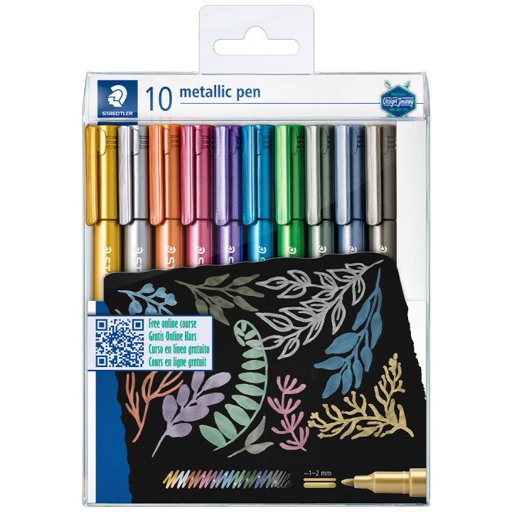 Metallic pen 10-pack dans le groupe Stylos / Crayons d'artistes / Feutres chez Pen Store (126591)