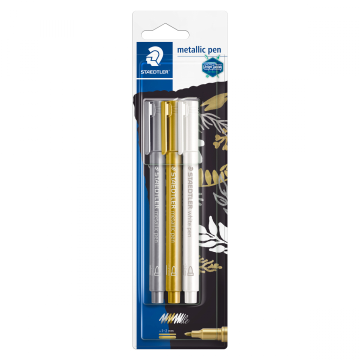 Metallic pen 3-pack dans le groupe Stylos / Crayons d'artistes / Feutres chez Pen Store (126592)