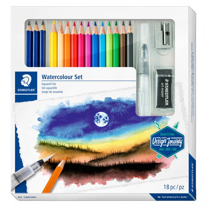 Aquarelle mixte 18-set dans le groupe Stylos / Crayons d'artistes / Crayons aquarellables chez Pen Store (126615)