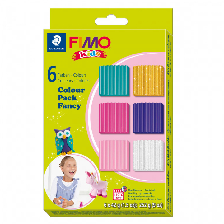 FIMO Kids Argile à modeler lot de 6 Light colours dans le groupe Kids / Hobby et Coleurs pour enfants / Pâte à modeler chez Pen Store (126645)