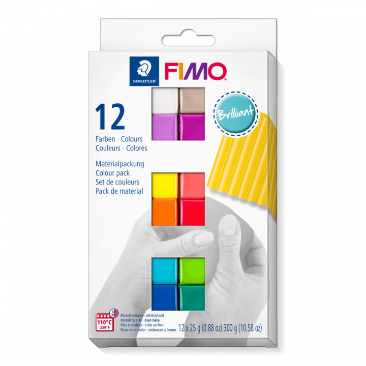 FIMO Soft Argile à modeler 12 x 25 g Brilliant colours dans le groupe Loisirs créatifs / Former / Modeler chez Pen Store (126650)