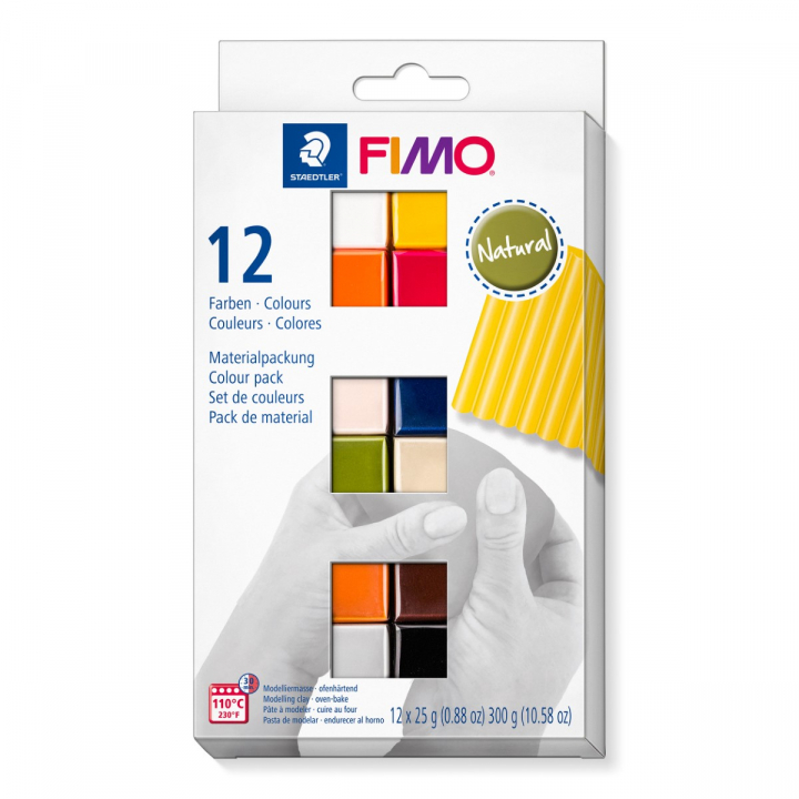 FIMO Soft Argile à modeler 12 x 25 g Natural colours dans le groupe Loisirs créatifs / Former / Modeler chez Pen Store (126652)