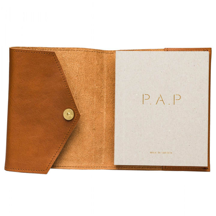 Mia A5 Leather Notebook Cognac dans le groupe Papiers & Blocs / Écrire et consigner / Carnets chez Pen Store (126788)