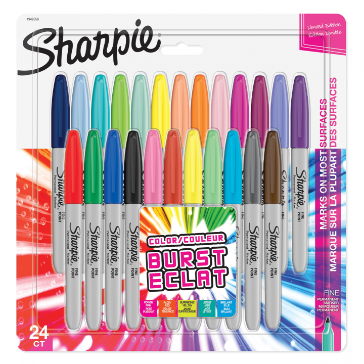 Colour Burst Fine Marker Lot de 24 dans le groupe Stylos / Crayons d'artistes / Feutres chez Pen Store (126796)