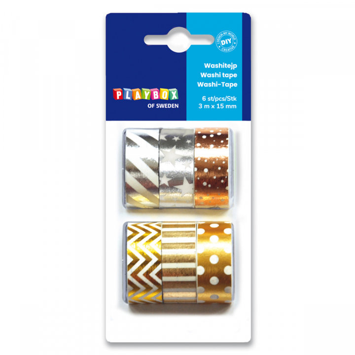 Scotch Décoratif couleur métallique 6 pack dans le groupe Loisirs créatifs / Accessoires Hobby / Washi Tape chez Pen Store (126868)