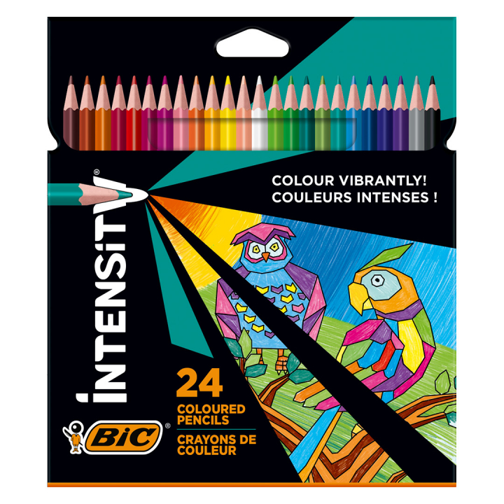 Intensity Crayons de couleur Lot de 24 dans le groupe Stylos / Crayons d'artistes / Crayons de couleurs chez Pen Store (126947)