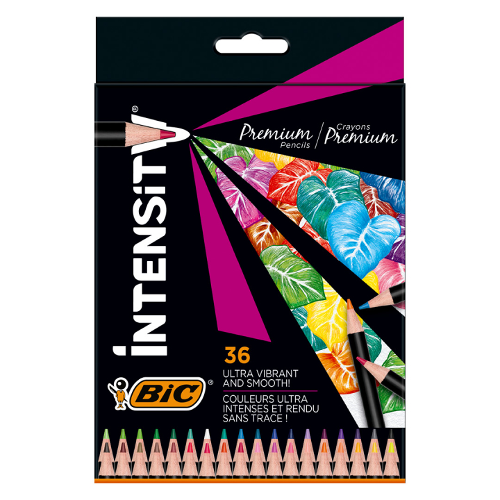 Intensity Premium Crayons de couleur Lot de 36 dans le groupe Stylos / Crayons d'artistes / Crayons de couleurs chez Pen Store (126949)