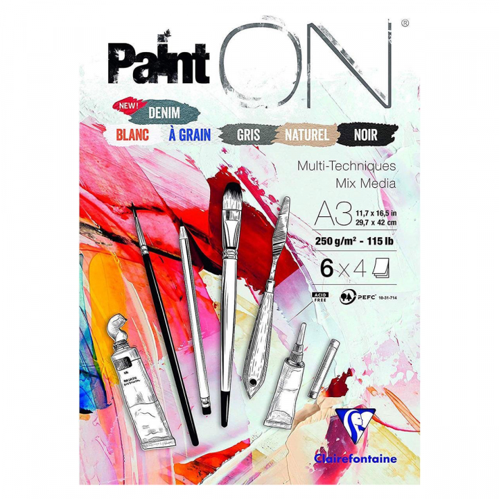 Paint'ON Multi-Techniques Assorted A3 dans le groupe Papiers & Blocs / Bloc Artiste / Bloc acrylique chez Pen Store (127414)