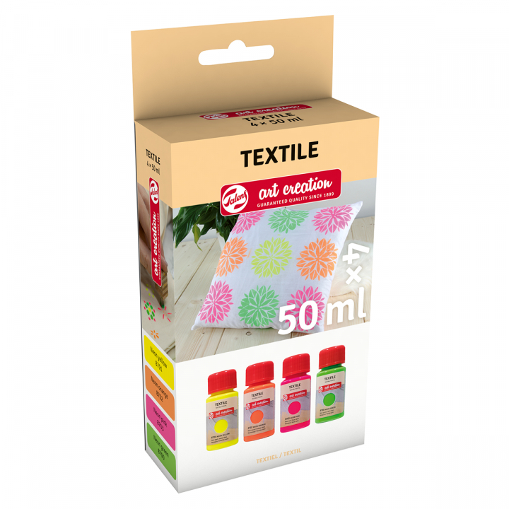 Textile Bouteille Set 4 x 50 ml Neon dans le groupe Loisirs créatifs / Couleurs / Teinture textile et feutre textile chez Pen Store (127585)