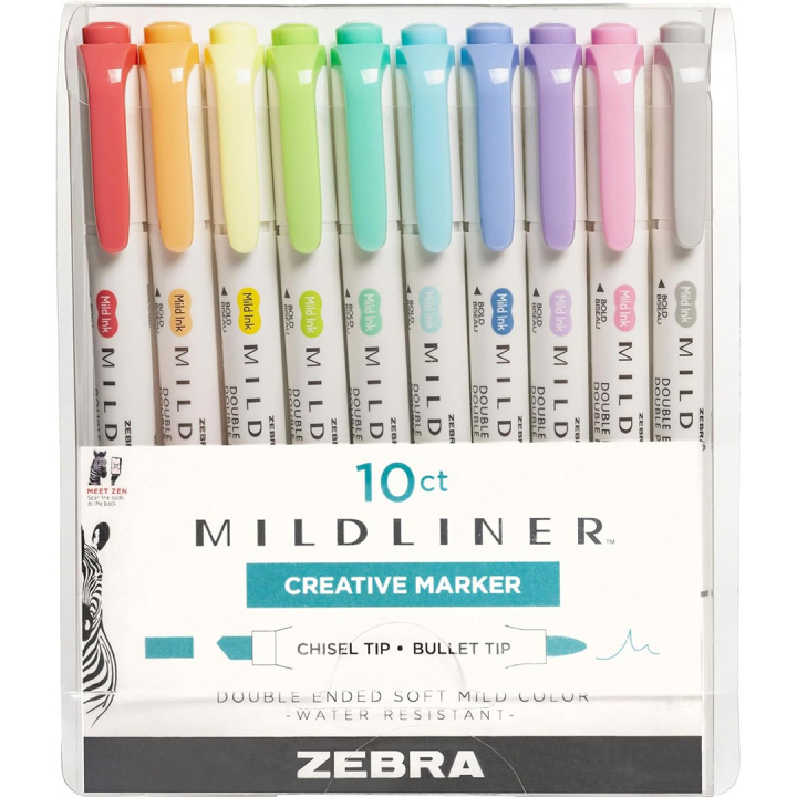 Mildliner 10-pack dans le groupe Stylos / Crayons d'artistes / Feutres d'illustrations chez Pen Store (127931)