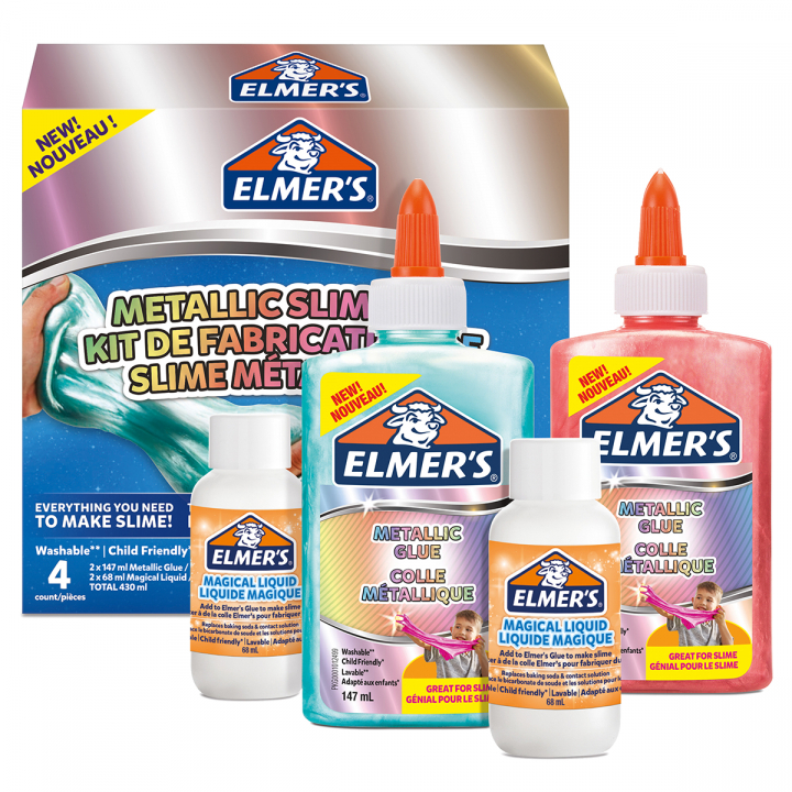 Elmers Metallic Slime Kit 4 Pièces