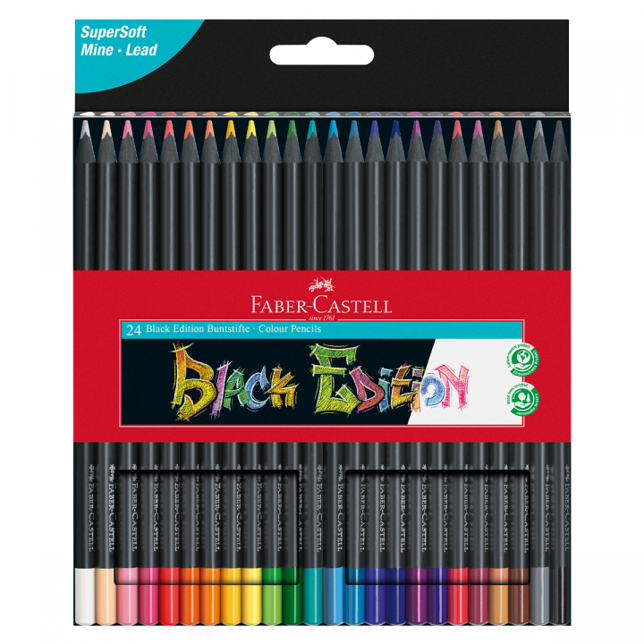 Crayons de couleur Black Edition Lot de 24 dans le groupe Stylos / Crayons d'artistes / Crayons de couleurs chez Pen Store (128254)