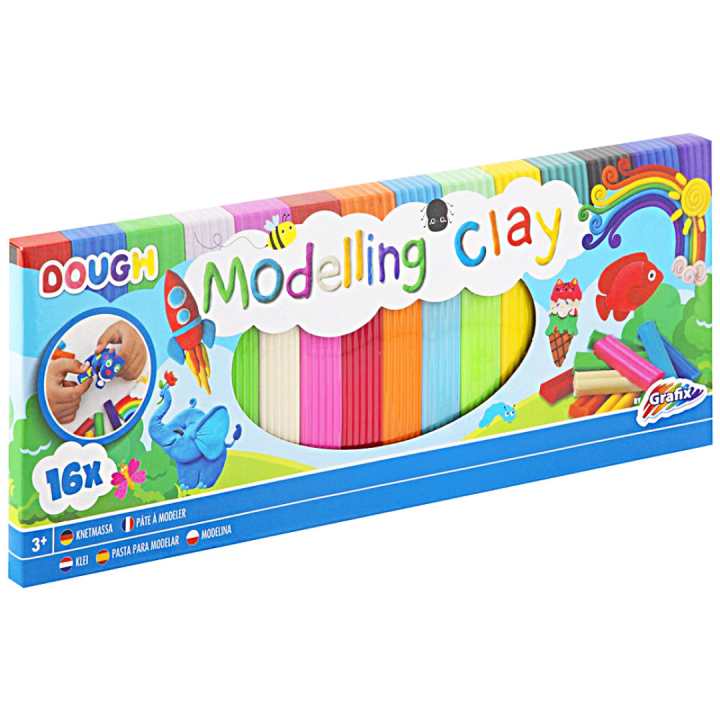 Pâte à modeler 16 couleurs dans le groupe Kids / Hobby et Coleurs pour enfants / Pâte à modeler pour enfants / Pâte à modeler pour enfants chez Pen Store (128511)