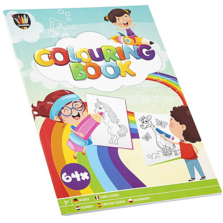 Livre de coloriage pour enfants A4 dans le groupe Kids / Amusement et apprentissage / Album de coloriages et artisanat d'art chez Pen Store (128515)