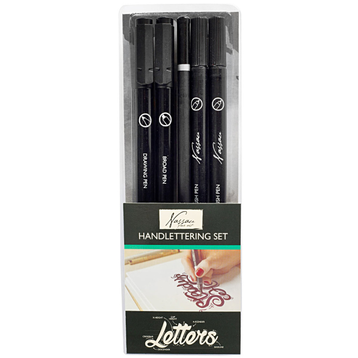 Handlettering Set 5 pièces dans le groupe Loisirs créatifs / Calligraphie / Sets de Lettering chez Pen Store (128520)