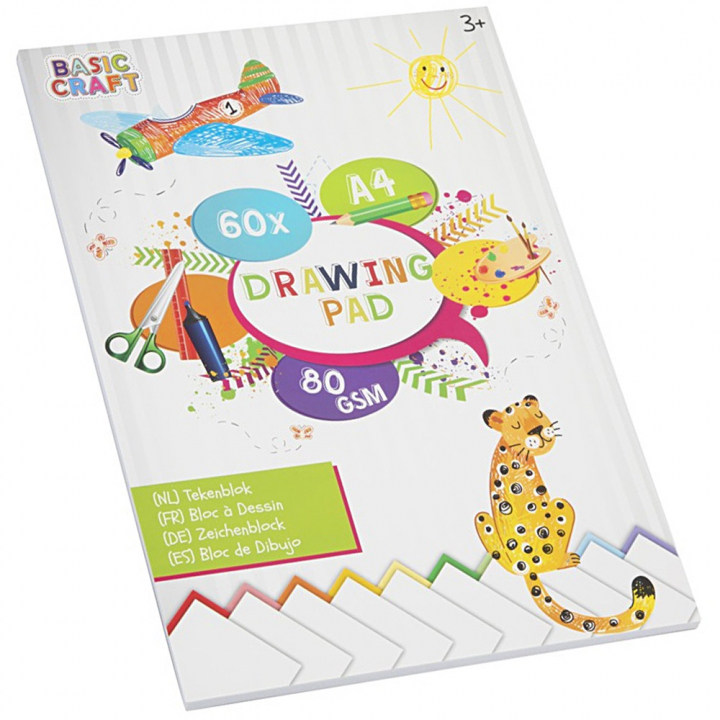 Bloc à dessin pour enfants A4 60 feuilles dans le groupe Kids / Amusement et apprentissage / Papier pour bricolage et carnets de dessin chez Pen Store (128569)