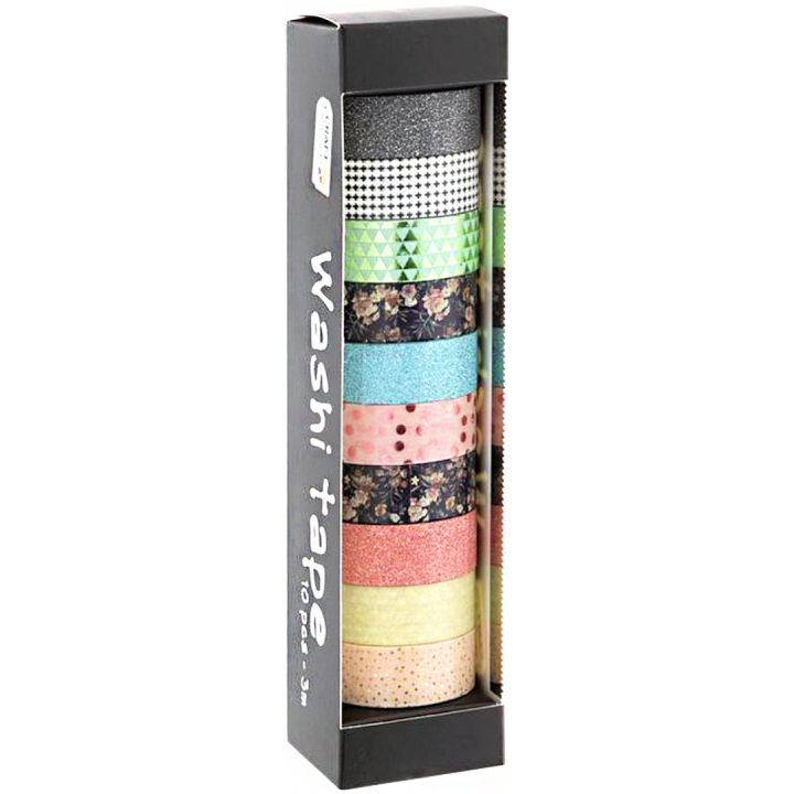 Washi Tape 10 rouleaux Foil & Glitter #1 dans le groupe Kids / Amusement et apprentissage / Ruban adhésif pour enfants chez Pen Store (128584)