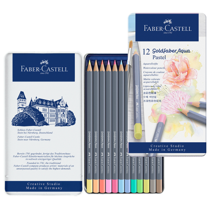 Goldfaber Aqua Crayons Aquarelle Lot de 12 Pastel dans le groupe Stylos / Crayons d'artistes / Crayons aquarellables chez Pen Store (128726)