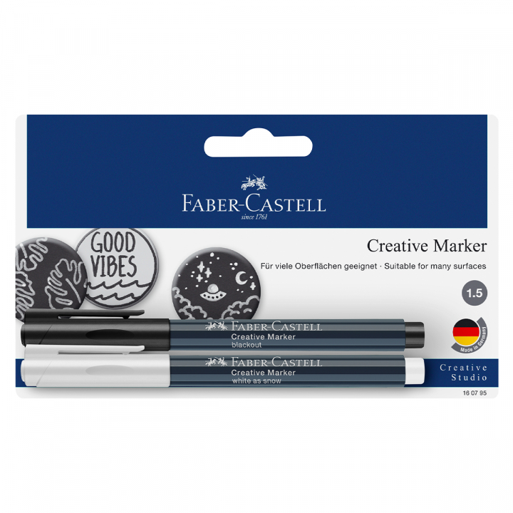 Creative Marker Set Noir/Blanc dans le groupe Stylos / Écrire / Feutres Fineliners chez Pen Store (128727)