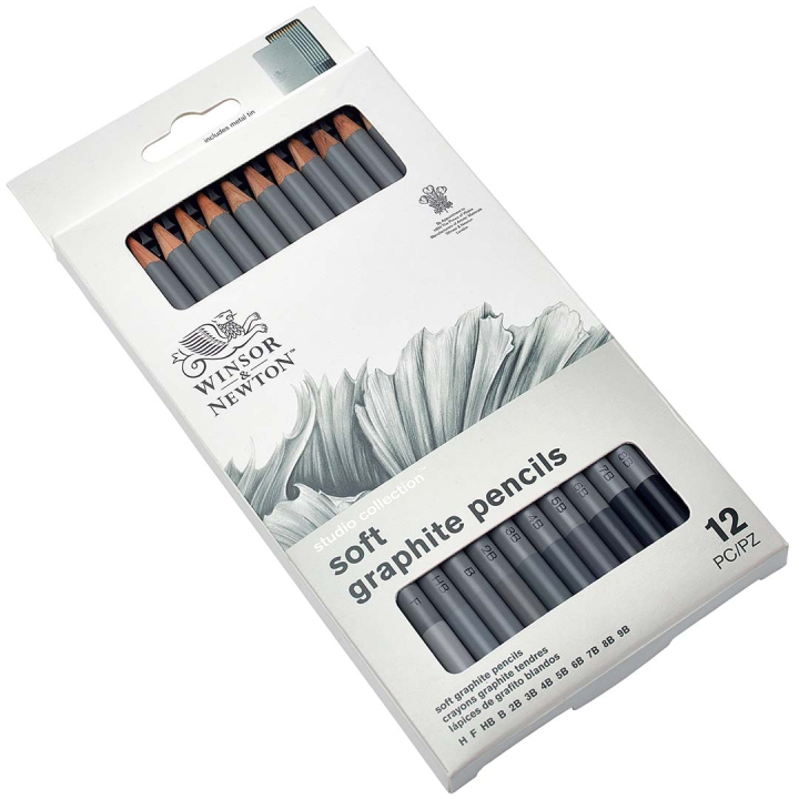 Studio Collection Crayons graphite Soft Lot de 12 dans le groupe Matériels d'artistes / Craie et Graphite / Graphite et crayon à papier chez Pen Store (128759)