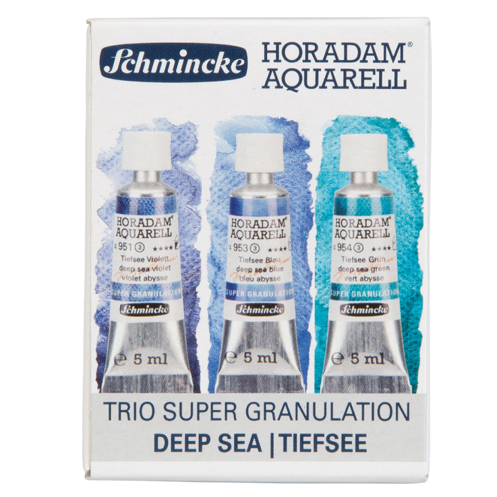 Horadam Super Granulation Set Deep Sea dans le groupe Matériels d'artistes / Couleurs de l'artiste / Peinture aquarelle chez Pen Store (129297)