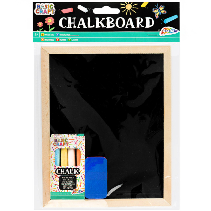 Tableau noir 20x16cm + Craies & Gomme dans le groupe Kids / Crayons pours les enfants / Craies pour les enfants chez Pen Store (129319)