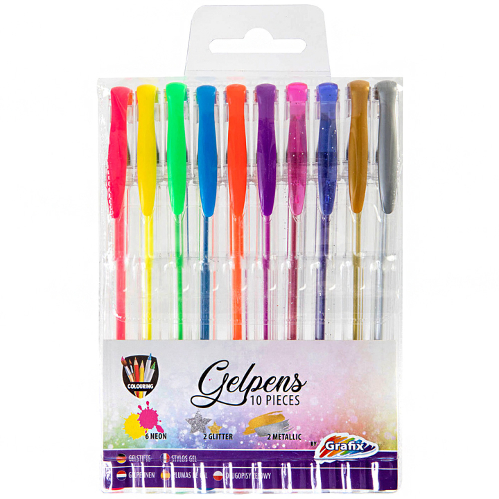 Stylos gel 10-set dans le groupe Kids / Crayons pours les enfants / Stylos pour les enfants chez Pen Store (129325)