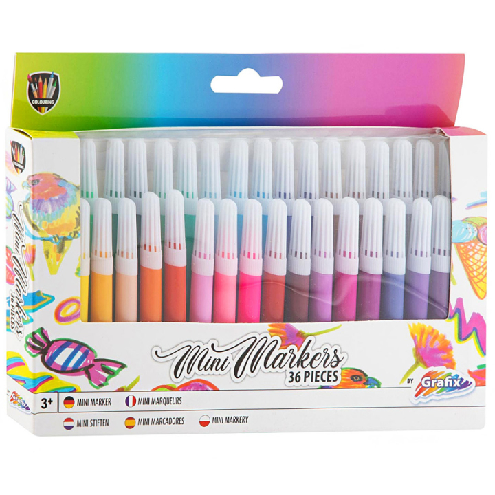 Mini marqueurs 36-set dans le groupe Kids / Crayons pours les enfants / Feutres pour les enfants chez Pen Store (129329)