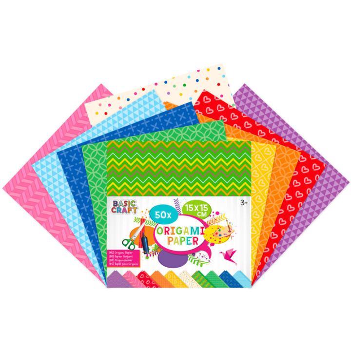 Papier origami 15cm 50-pack dans le groupe Kids / Amusement et apprentissage / Papier pour bricolage et carnets de dessin / Papier origami chez Pen Store (129388)
