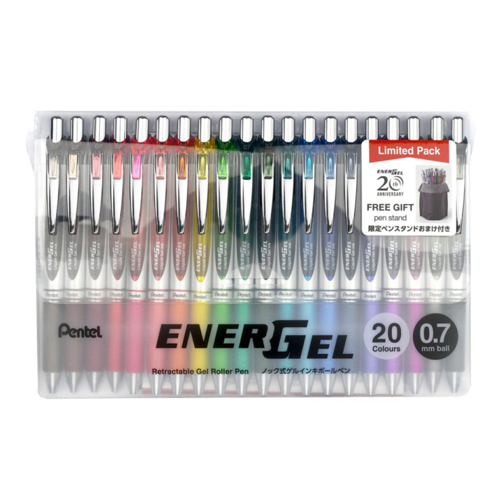 Energel Deluxe RTX Rollerball 07 Lot de 20 dans le groupe Stylos / Écrire / Stylos encre gel chez Pen Store (129493)