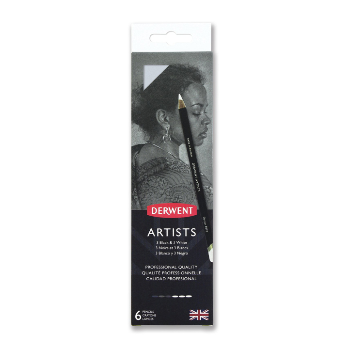 Artists Black & White Lot de 6 dans le groupe Stylos / Crayons d'artistes / Crayons de couleurs chez Pen Store (129583)