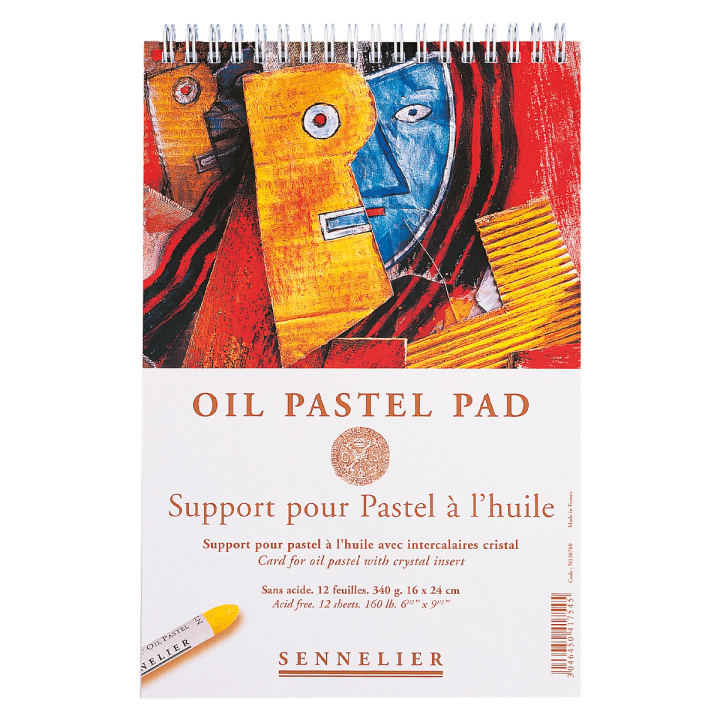 Oil Pastel Pad 340g 16x24cm 12 sheets dans le groupe Papiers & Blocs / Bloc Artiste / Bloc pastel chez Pen Store (129825)